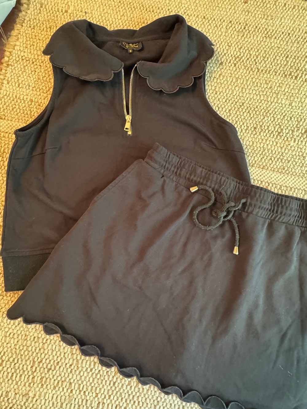 SSYS Black Ruffle Skirt/Top Set Medium S/M - Picture 2 of 9